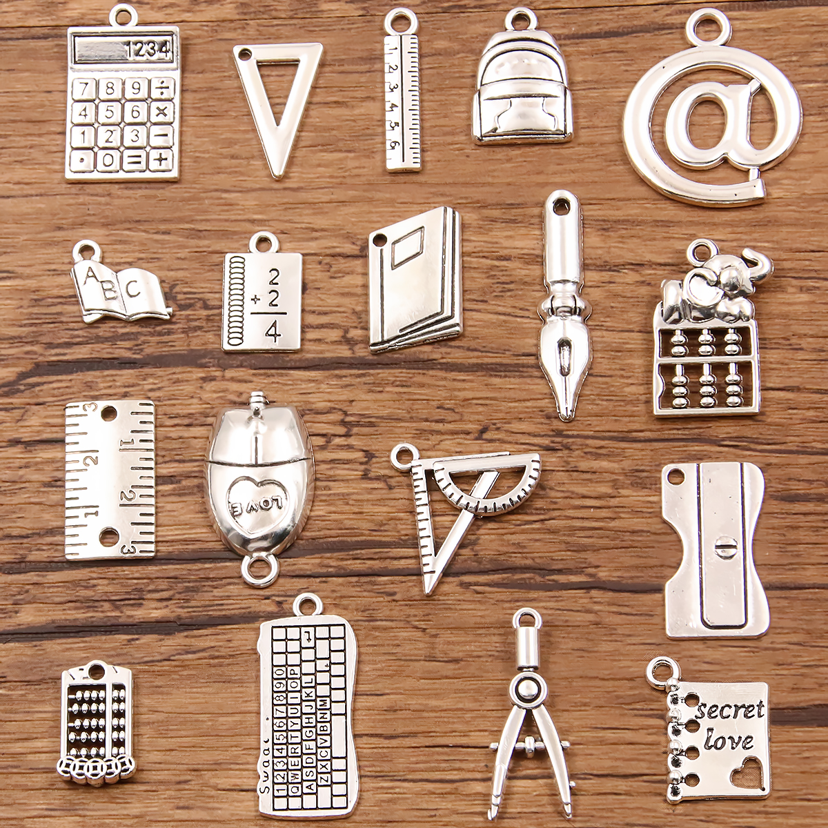 Jewelry Making Guide Book - 20PCS 17Styles Mixed Alloy Book Keyboard