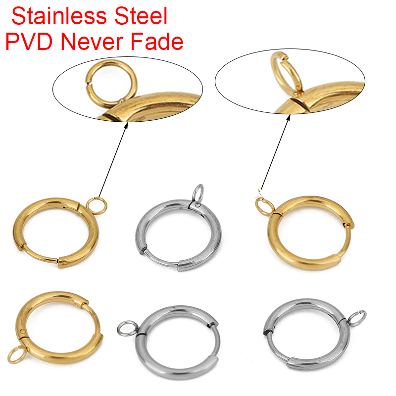 Jewelry Making Factory - 10pcs PVD Never Fade Earrings Hooks