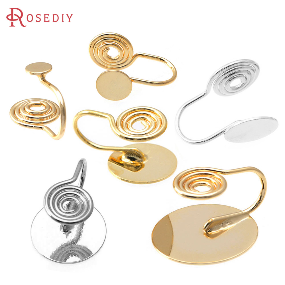 Jewelry Making Soldering Kit - 10PCS 4MM~14MM 18K Gold Color Brass