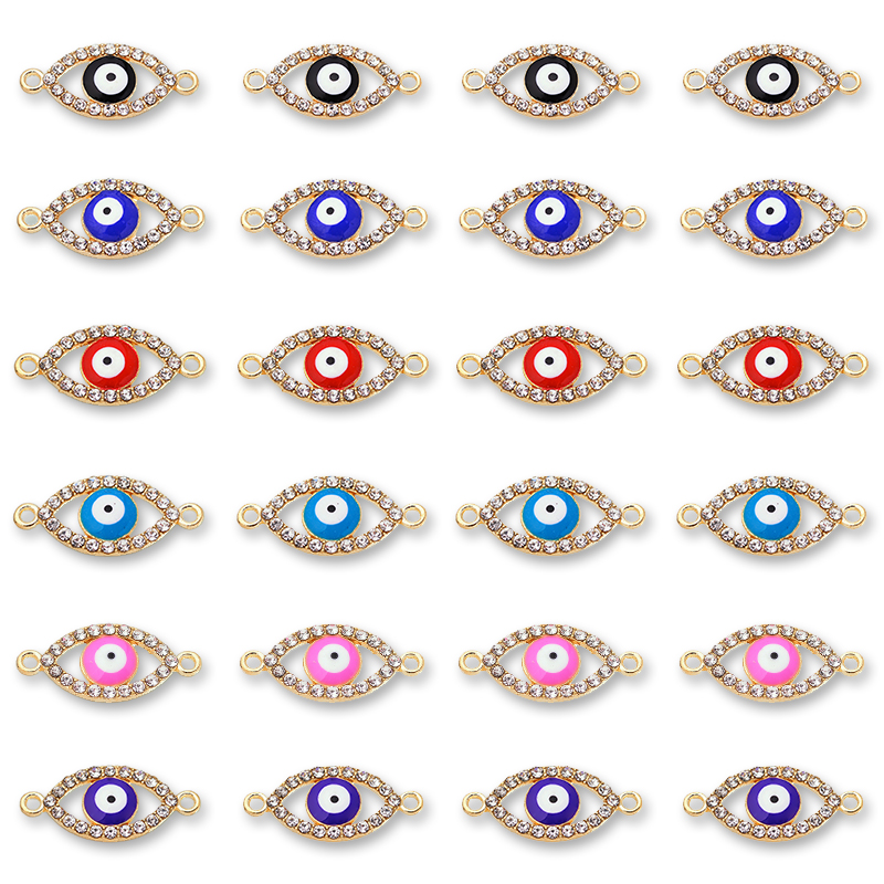 Jewelry Making For Couples - 10Pcs 22*10MM Lucky Demon Eyes Blue