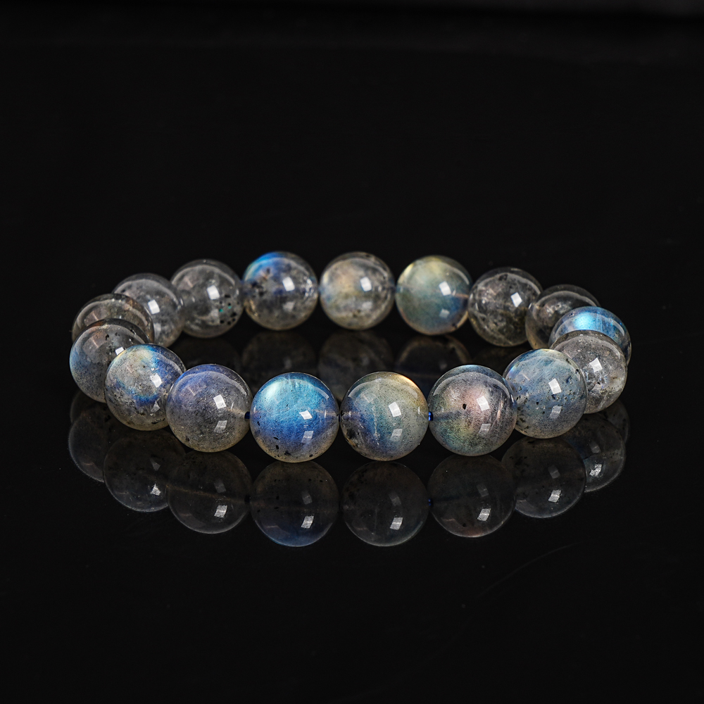 Jewelry Making Light - 12mm Natural Labradorite Beads Precious Gemstone
