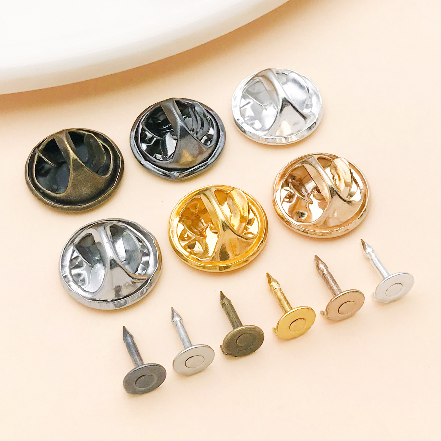 Jewelry Making Factory - 50pcs 8mm 11mm Pin+ Back Stabbing