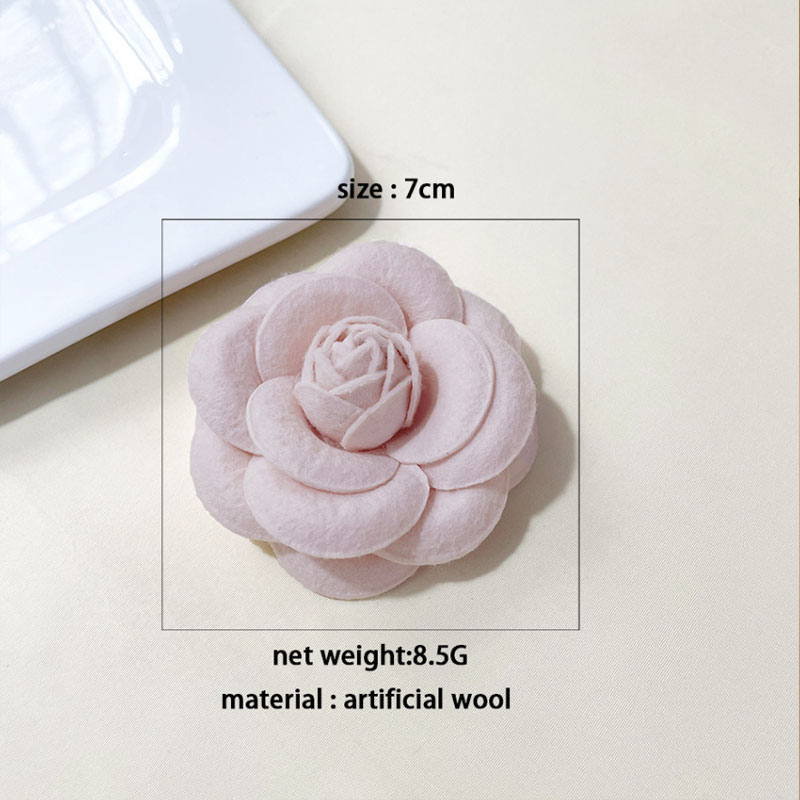Jewelry Making Adults - Fabric Camellia Brooch High-end Rose Flower