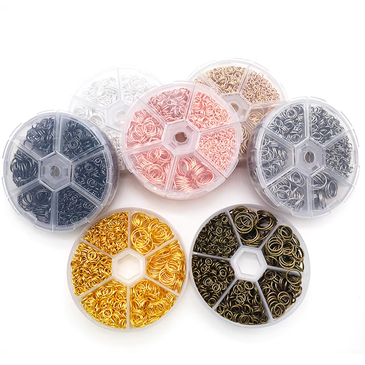 Jump Ring Assorted - Mixed 6 Sizes Open Jump Rings,