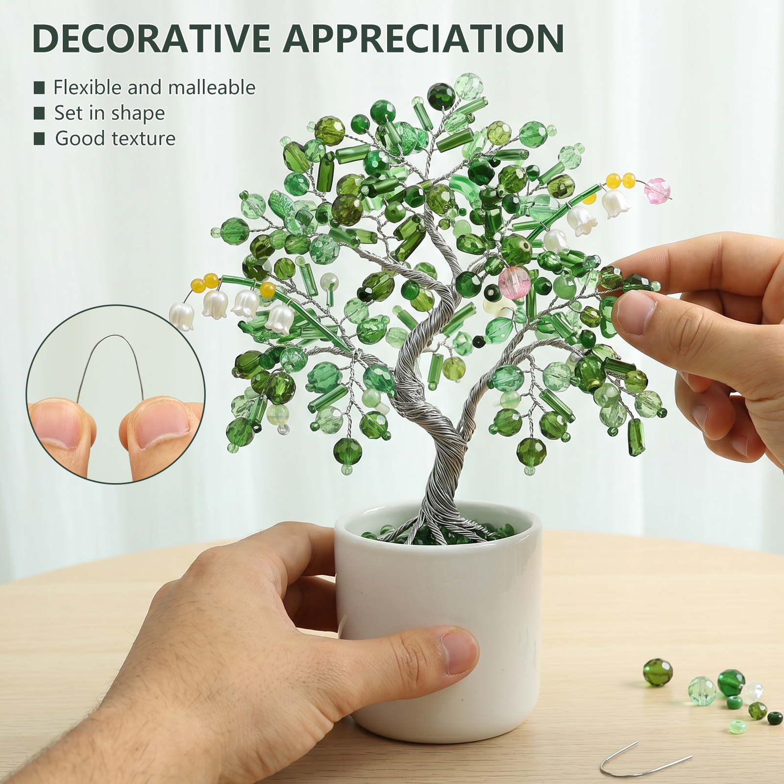 Beaded Plant Kit with Artifici - Jewelry Making Videos Tutorials ulasan dan harga