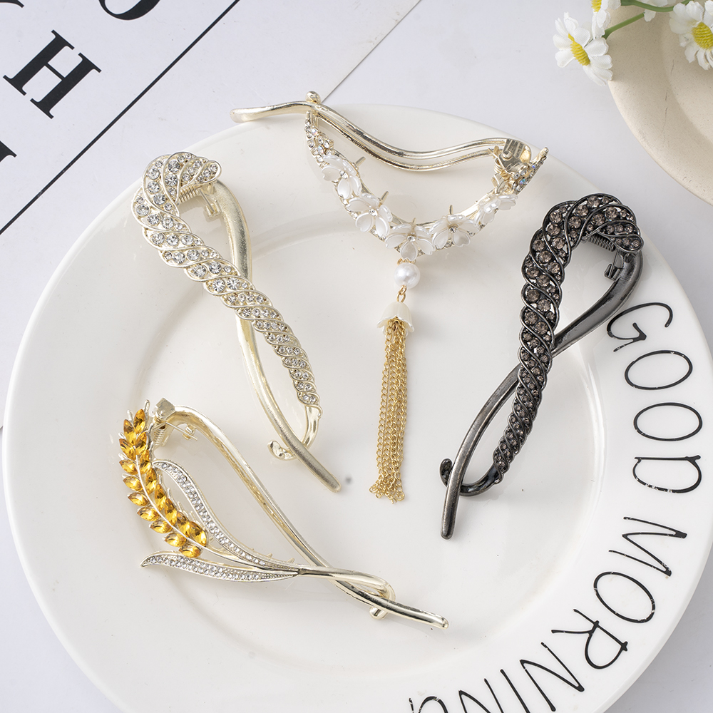Rhinestone Tassel Hair Claw Cl - Jewelry Making Adults ulasan dan harga