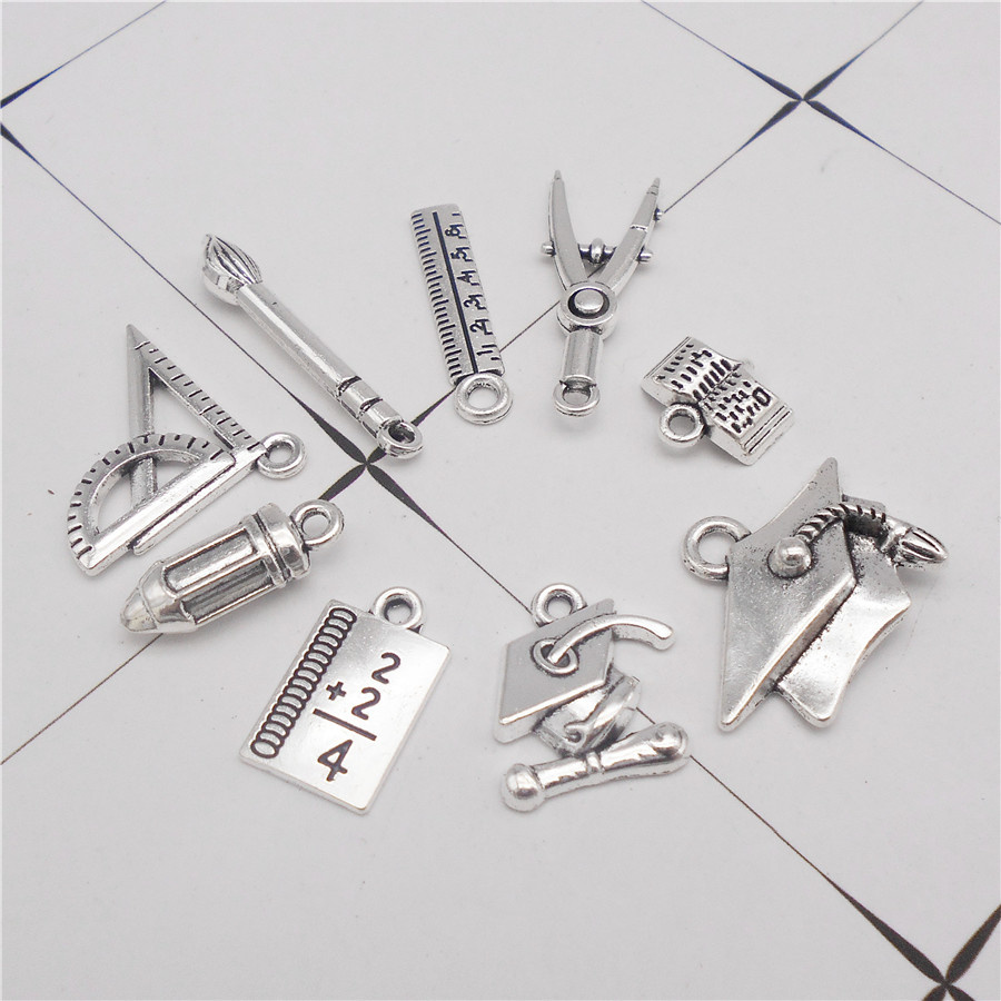 18PCS Zinc Alloy Student Stati - Jewelry Making Guide Book ulasan dan harga