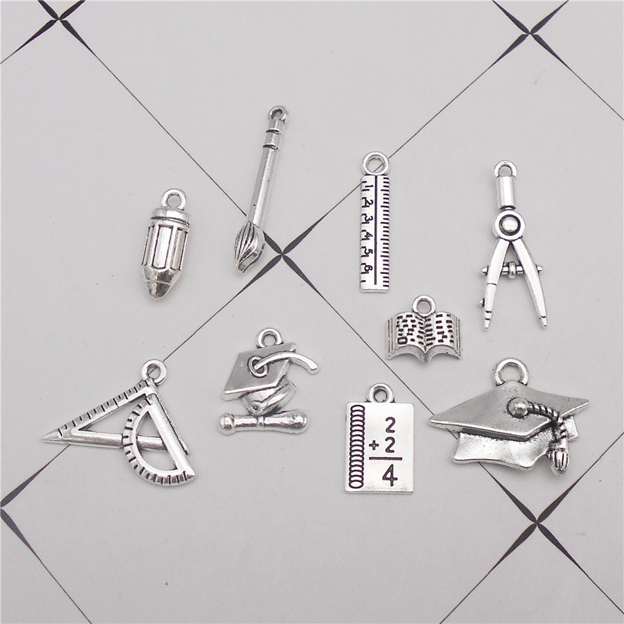 18PCS Zinc Alloy Student Stati - Jewelry Making Guide Book ulasan dan harga