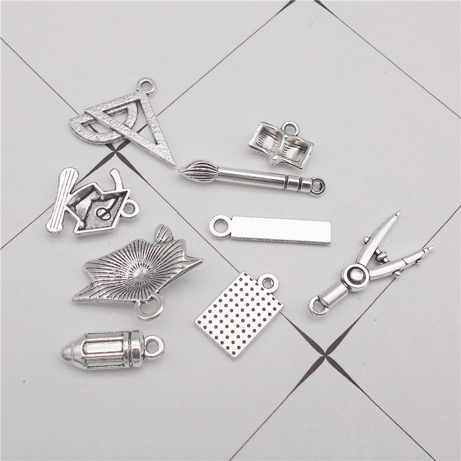 18PCS Zinc Alloy Student Stati - Jewelry Making Guide Book ulasan dan harga