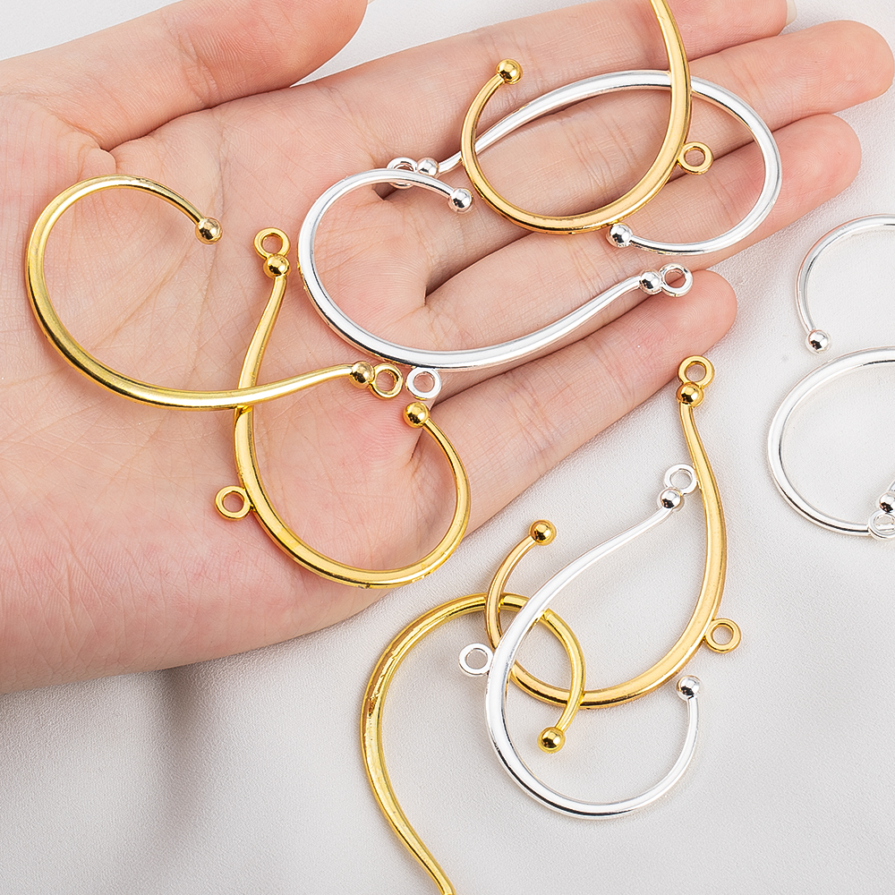 10pcs 2 Hole Earrings Clip Set - Jewelry Making Soldering Kit ulasan dan harga
