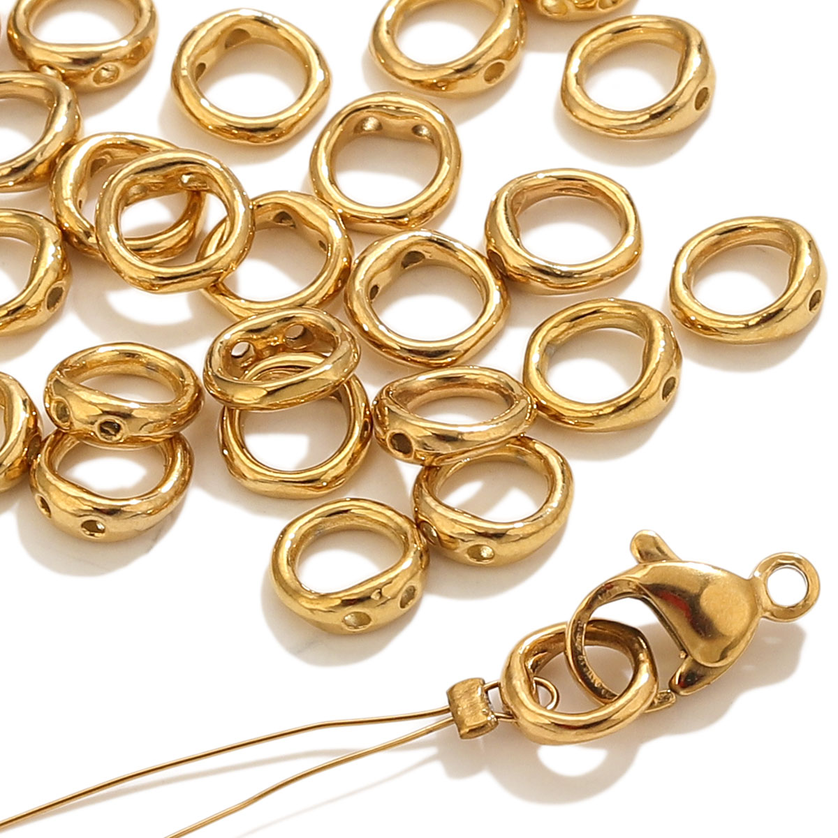 20pcs Stainless Steel Clasps E - Jewelry Making Basics ulasan dan harga