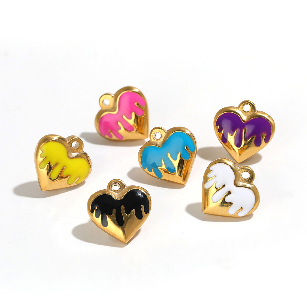 5pcs Stainless Steel 16mm Enam - Jewelry Making For Couples ulasan dan harga
