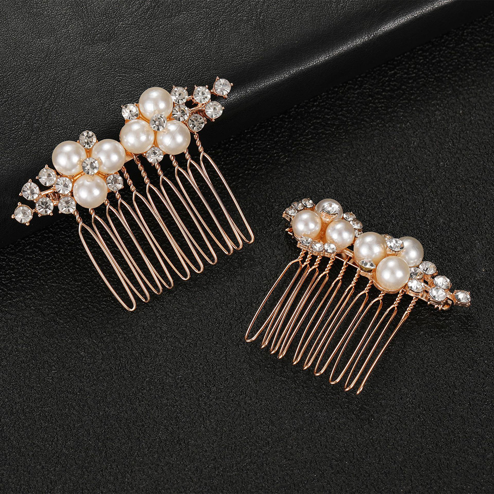 2Pcs Simple Wedding Hair Combs - Jewelry Making Adults ulasan dan harga