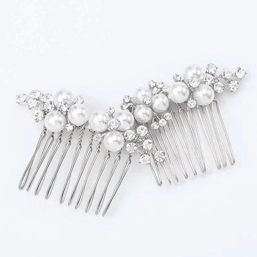 2Pcs Simple Wedding Hair Combs - Jewelry Making Adults ulasan dan harga