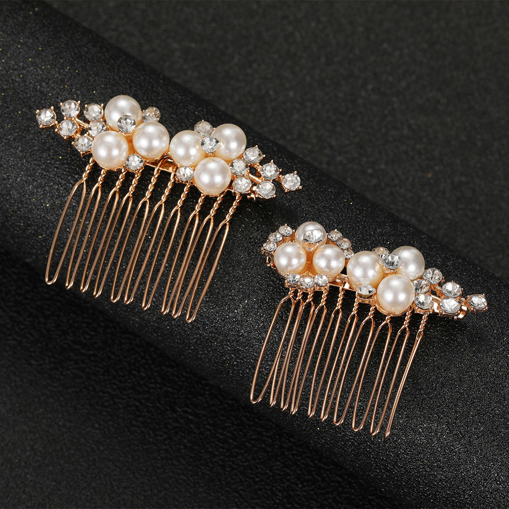 2Pcs Simple Wedding Hair Combs - Jewelry Making Adults ulasan dan harga