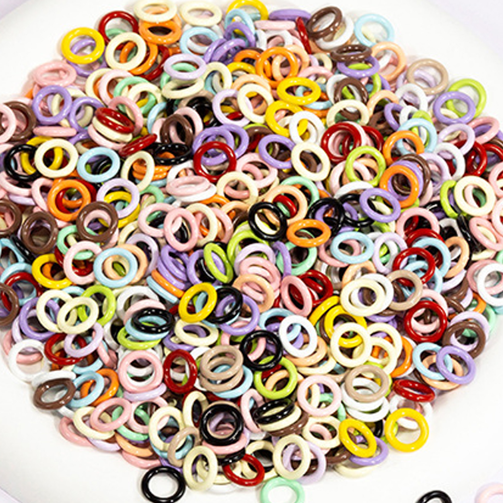 50pcs 9mm Mix Color Soldered C - Jump Ring Assorted ulasan dan harga