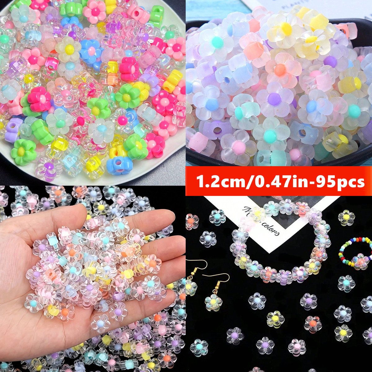 12mm 95pcs 5 colors Random col - Jewelry Making For Couples ulasan dan harga