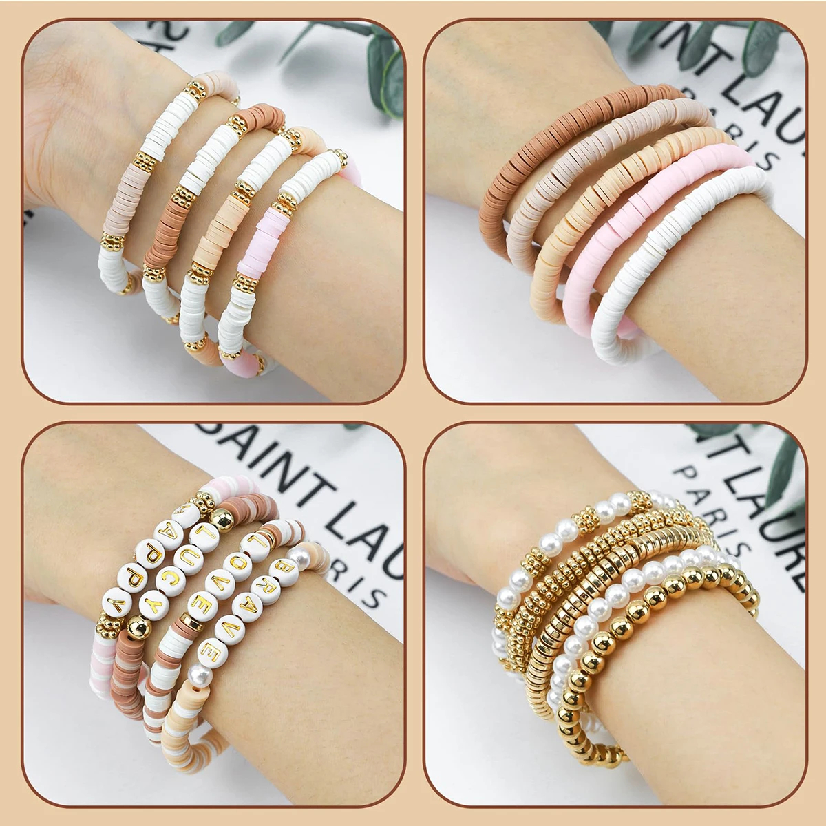 1970pcs light pink clay bead s - Jewelry Making Light ulasan dan harga