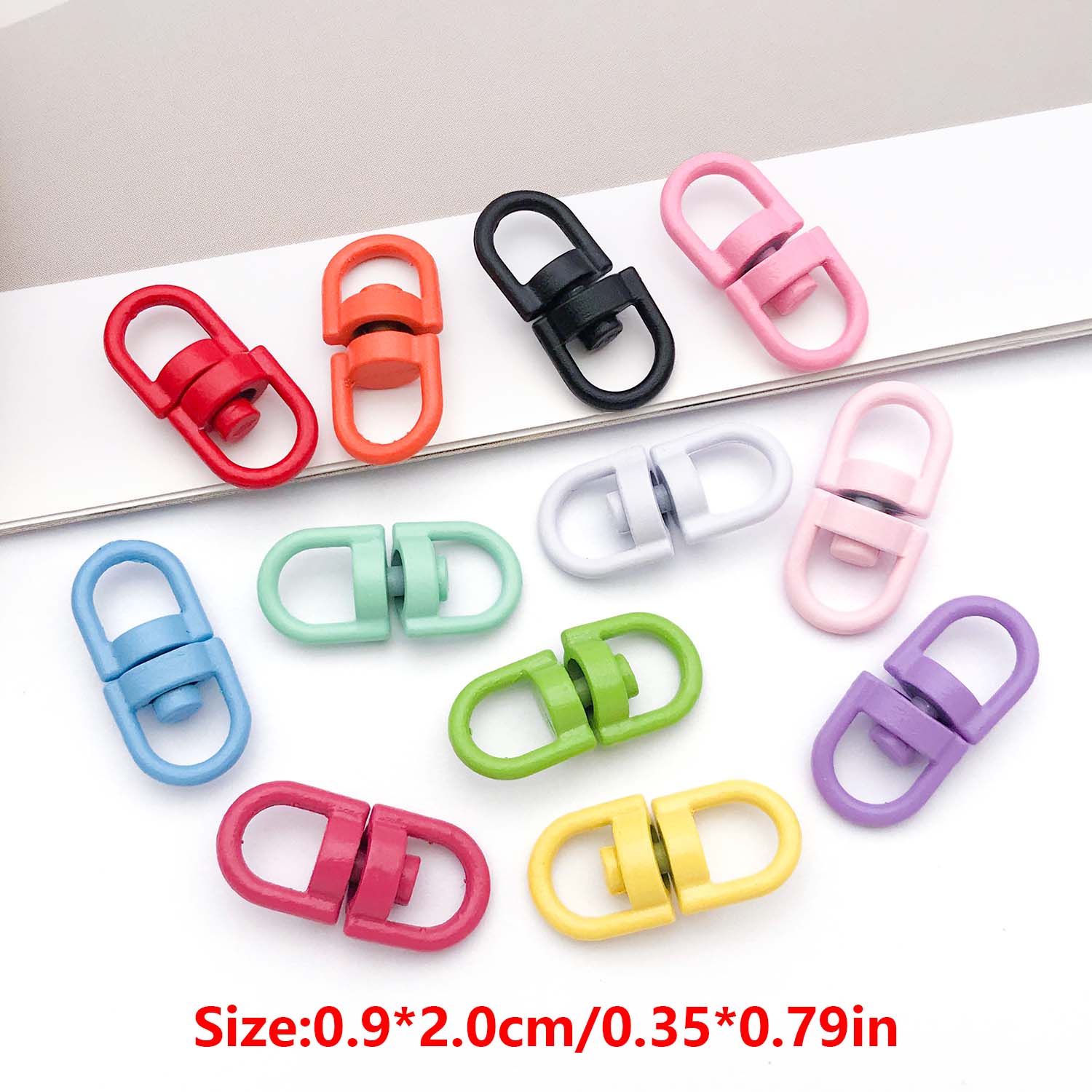 20pcs Metal Rotate Buckle Key  - Jewelry Making Basics ulasan dan harga