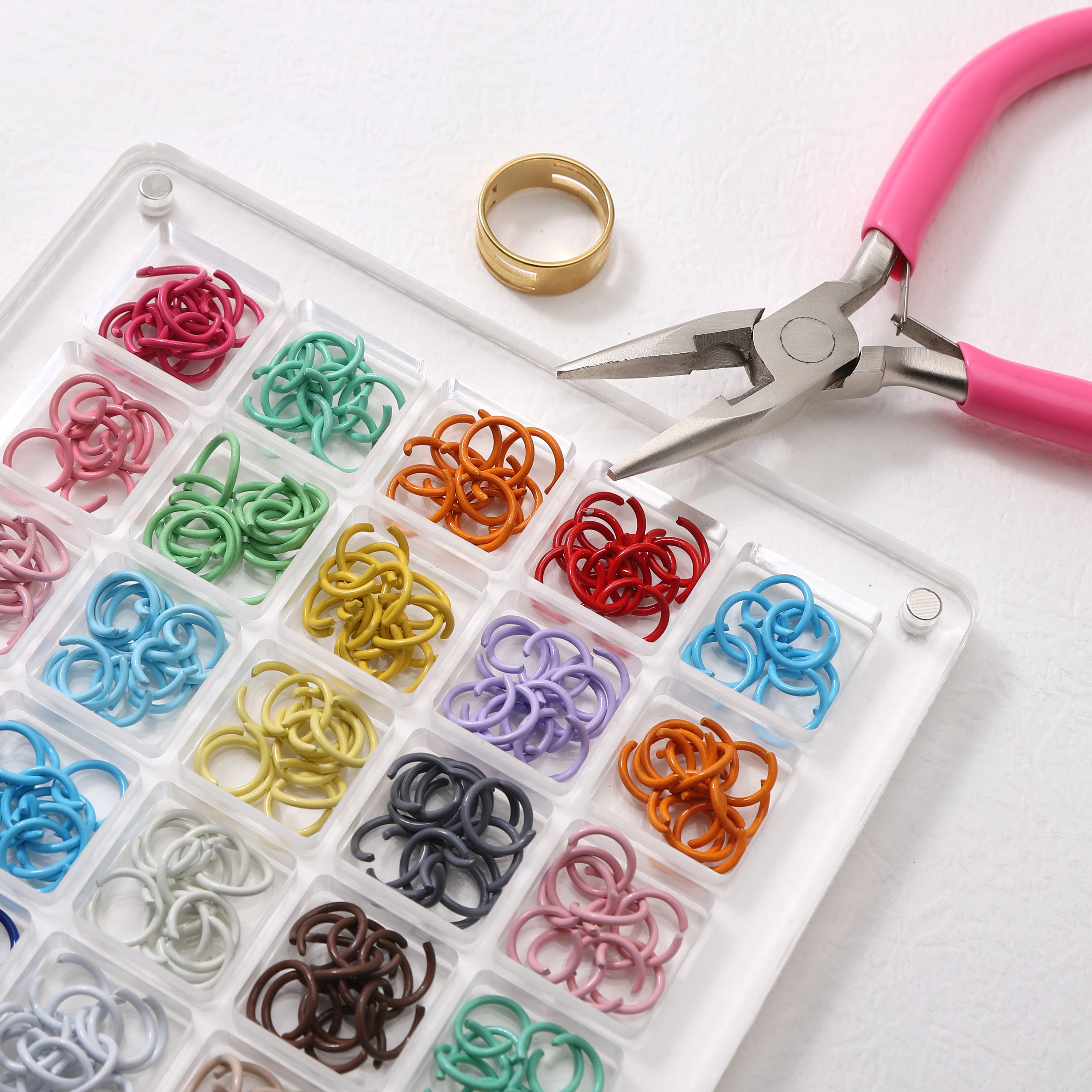 50pcs Iron Plated Open Jump Ri - Jump Ring Assorted ulasan dan harga