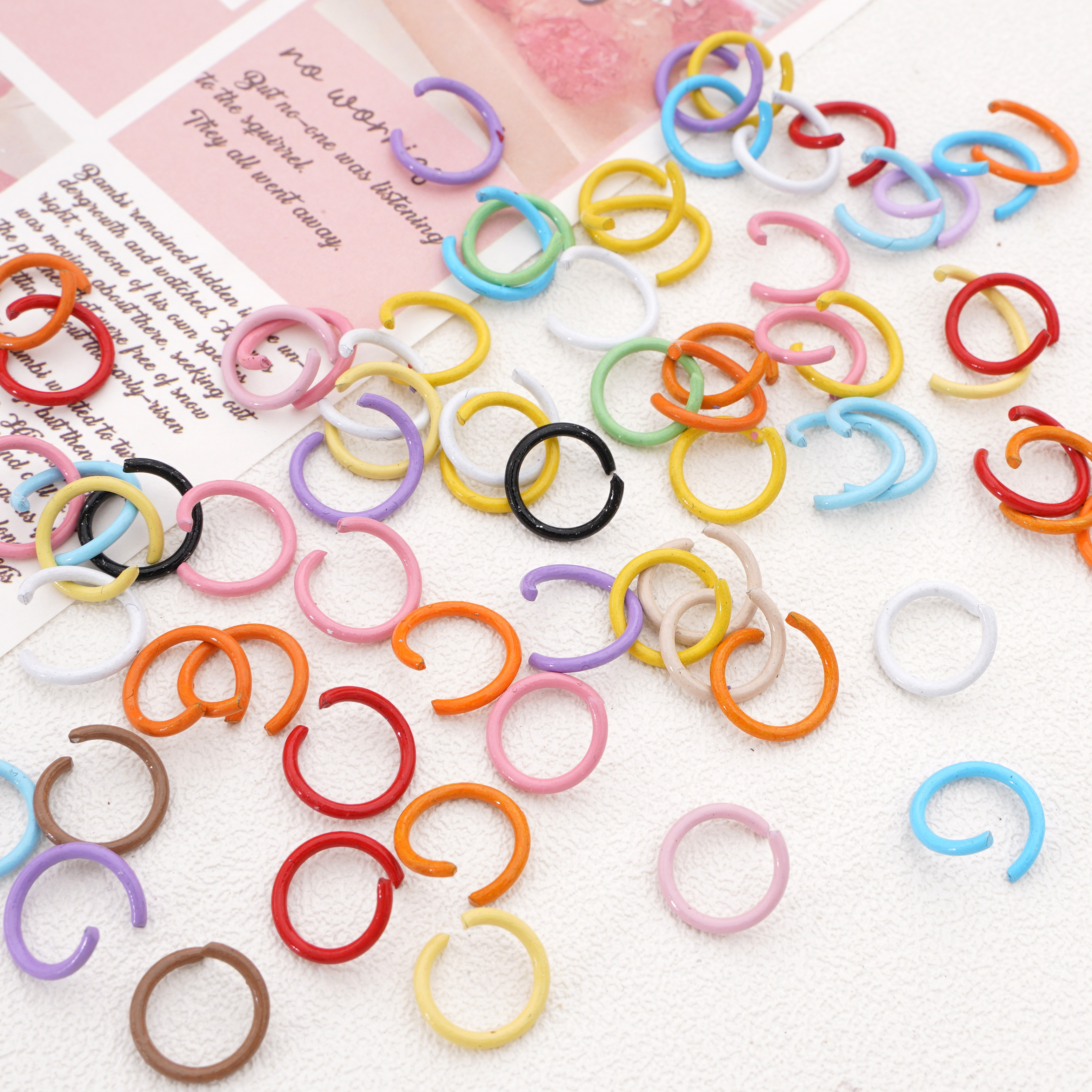 50pcs Iron Plated Open Jump Ri - Jump Ring Assorted ulasan dan harga