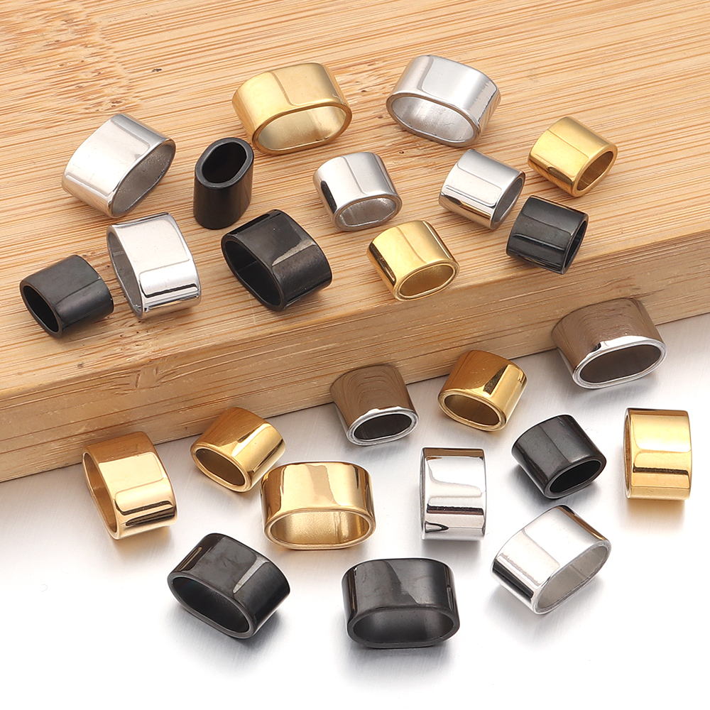 6pcs Flat Stainless Steel Tube - Jewelry Making Basics ulasan dan harga
