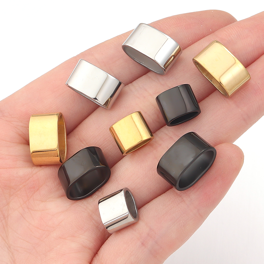 6pcs Flat Stainless Steel Tube - Jewelry Making Basics ulasan dan harga