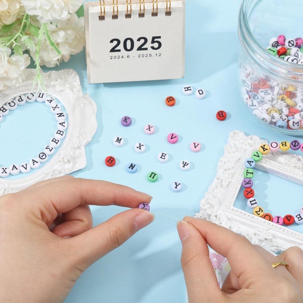 Greek Alphabet Bead Stretch Br - Jewelry Making Basics ulasan dan harga