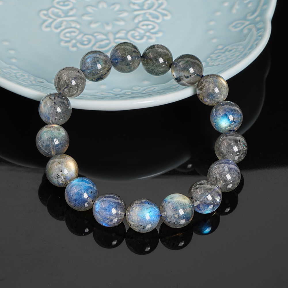 12mm Natural Labradorite Beads - Jewelry Making Light ulasan dan harga