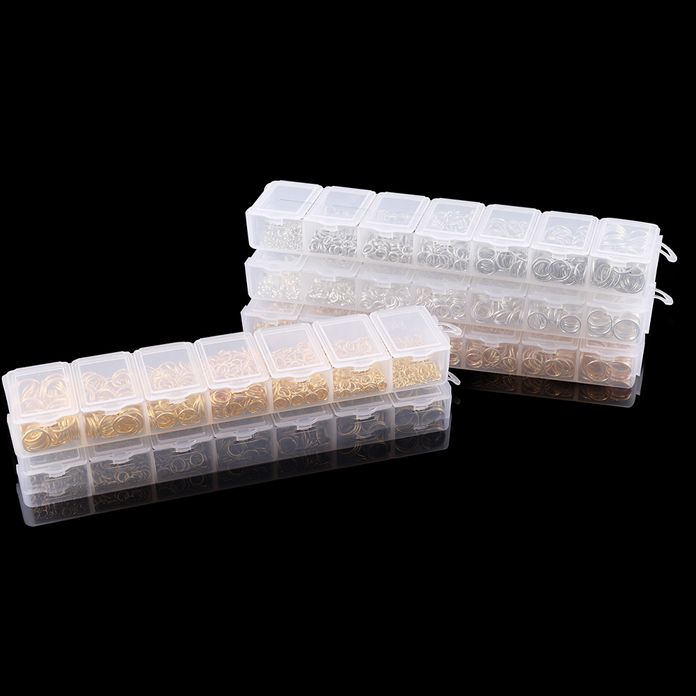 1370PCS/Set Mixed Metal Open J - Jump Ring Assorted ulasan dan harga