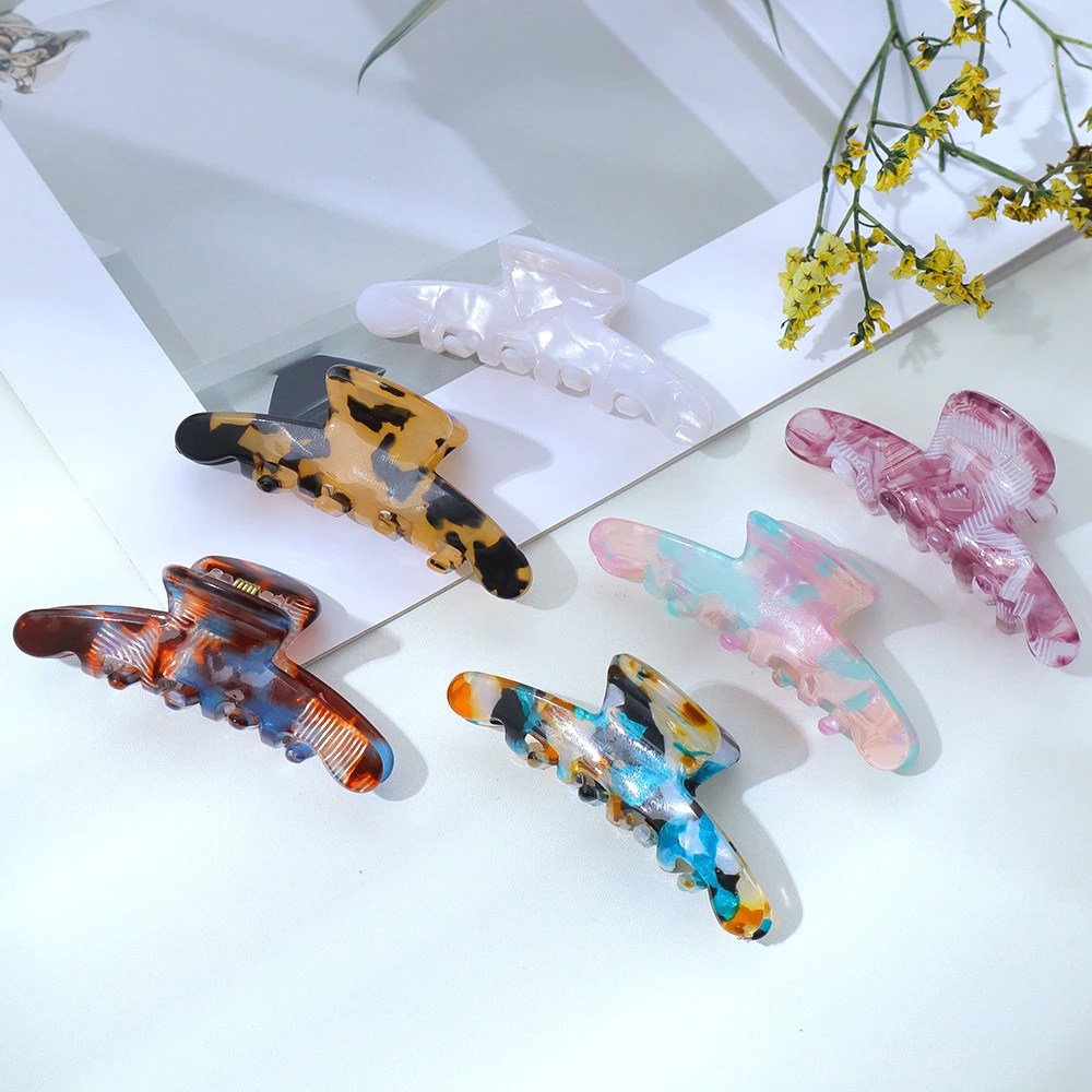 Elegant Acetate Hair Claw For  - Jewelry Making Adults ulasan dan harga