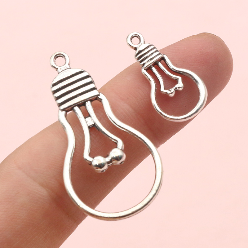 20pcs Light Bulb Charms Pendan - Jewelry Making Light ulasan dan harga