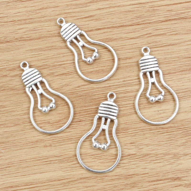 20pcs Light Bulb Charms Pendan - Jewelry Making Light ulasan dan harga