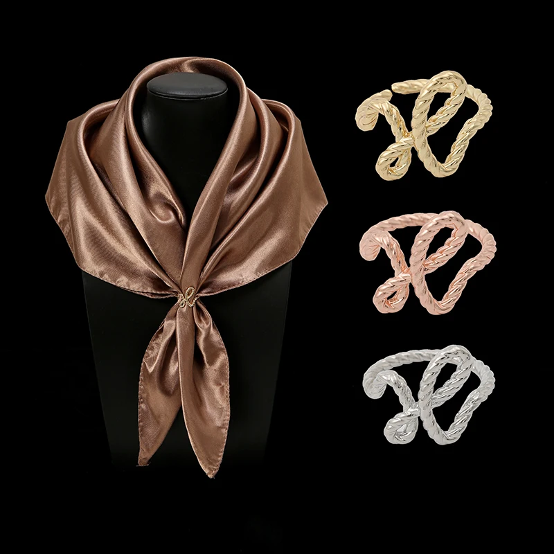 Fashion Metal Scarf Buckle But - Jewelry Making Adults ulasan dan harga