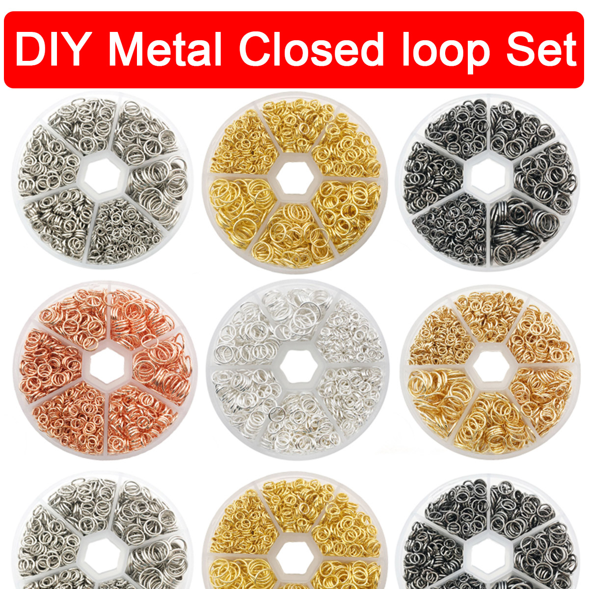 1set Mixed Sizes Open Jump Rin - Jump Ring Assorted ulasan dan harga