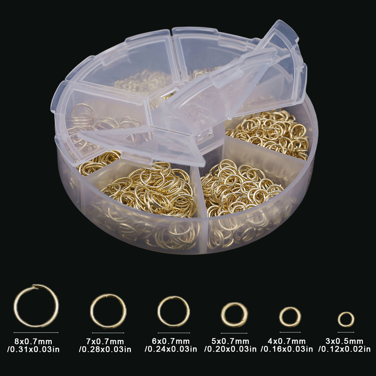 1set Mixed Sizes Open Jump Rin - Jump Ring Assorted ulasan dan harga