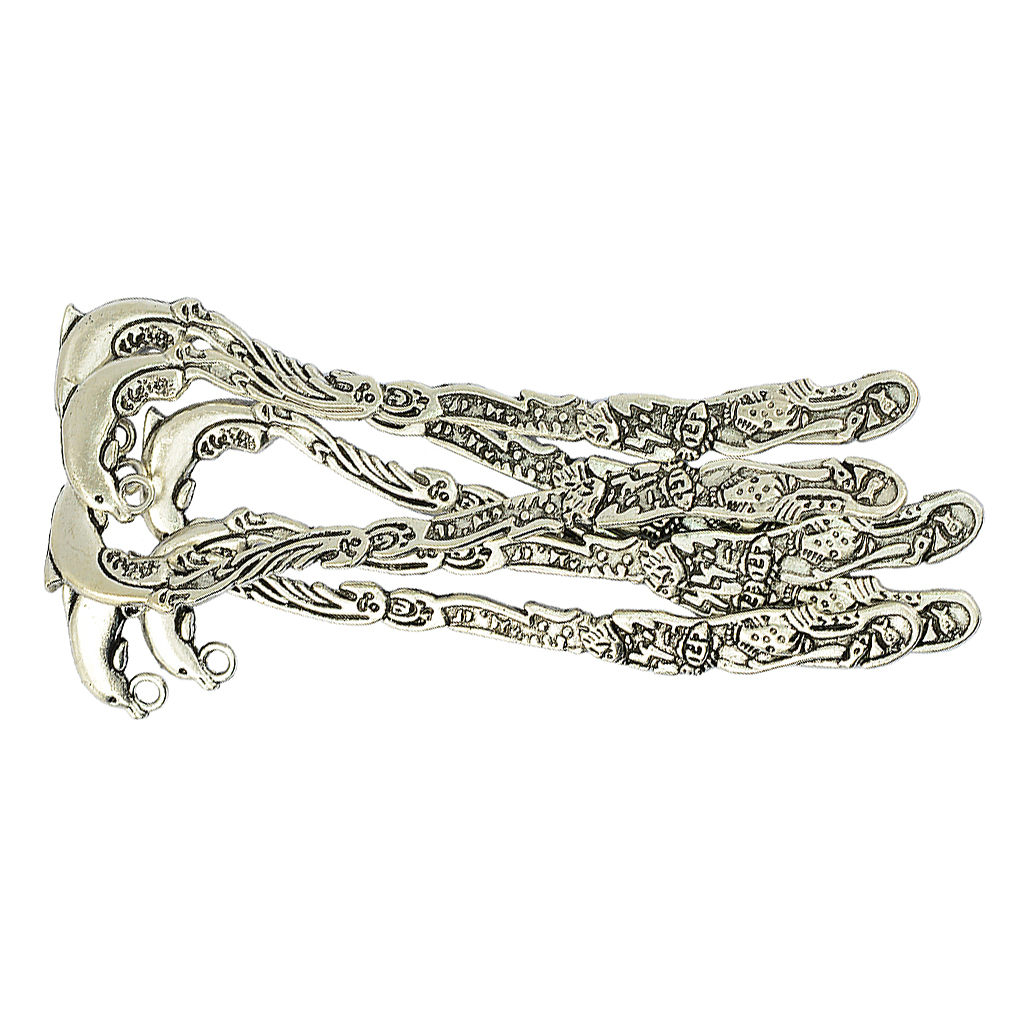 6Pcs Dolphin Pattern Alloy Boo - Jewelry Making Guide Book ulasan dan harga