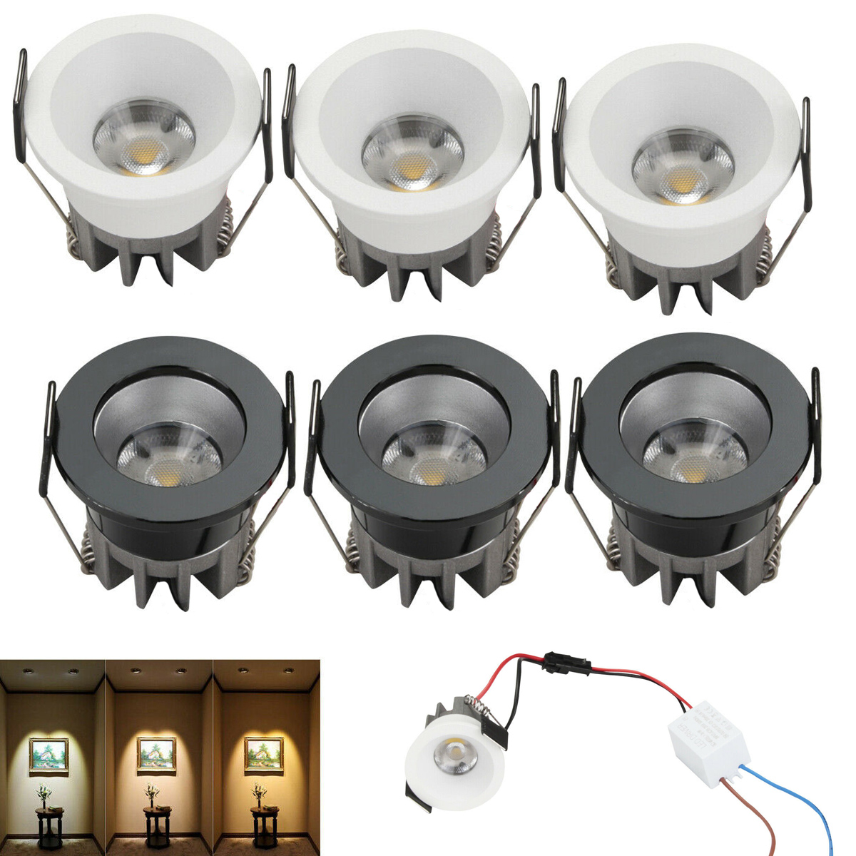 5Pcs 40mm 1.57inch Dimmable Mi - Jewelry Making Light ulasan dan harga