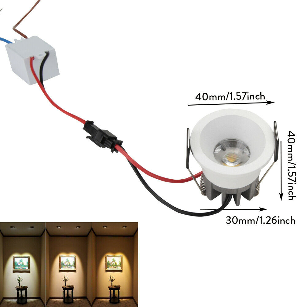 5Pcs 40mm 1.57inch Dimmable Mi - Jewelry Making Light ulasan dan harga