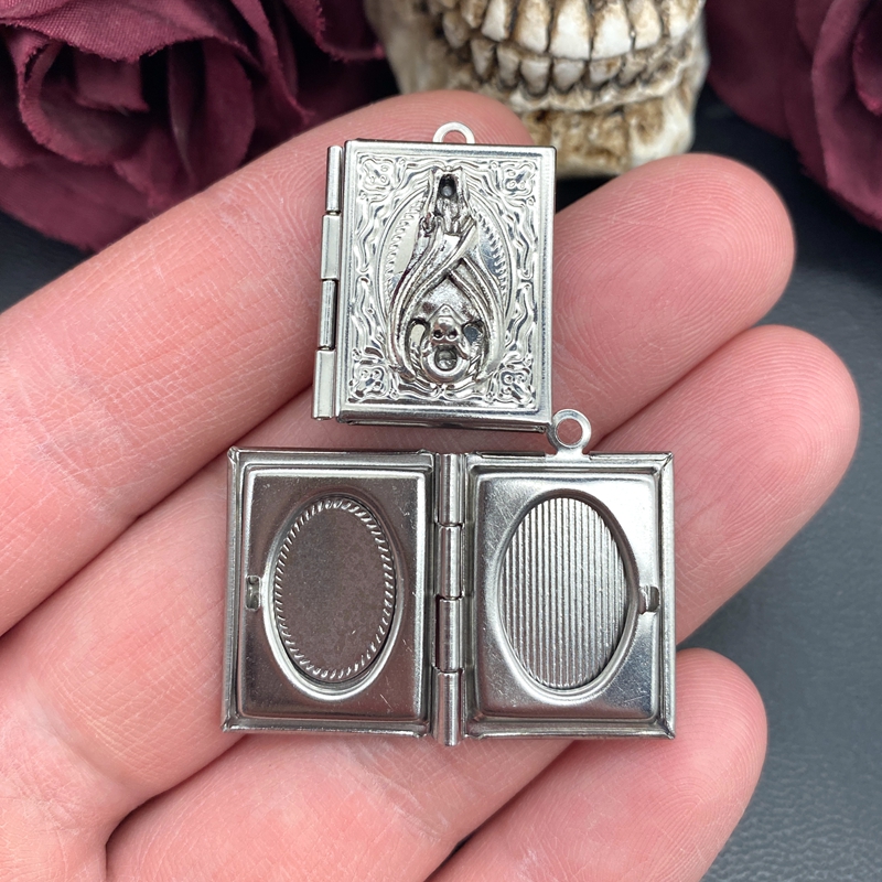 2psc Dainty Bat Book Locket Ch - Jewelry Making Guide Book ulasan dan harga