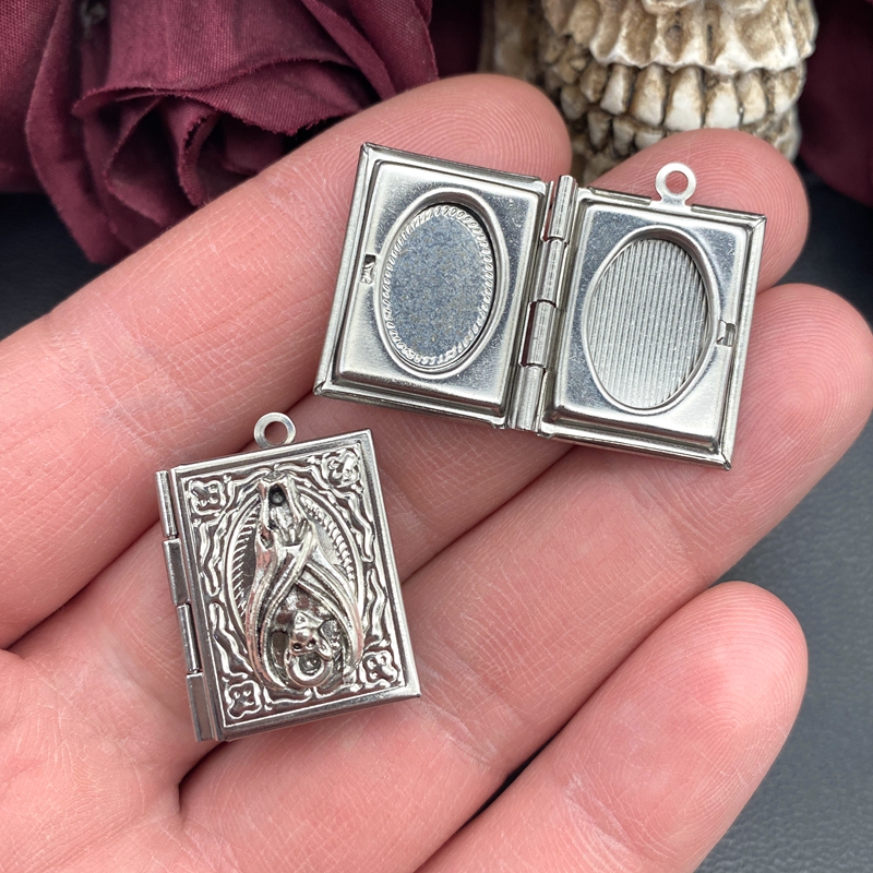 2psc Dainty Bat Book Locket Ch - Jewelry Making Guide Book ulasan dan harga