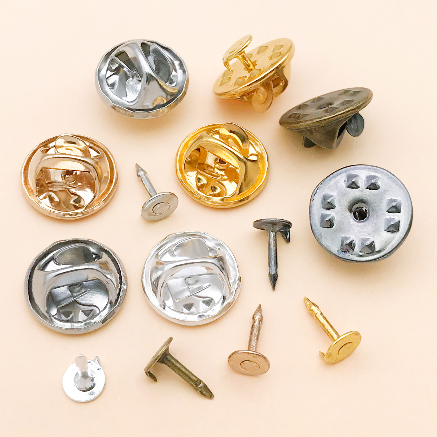50pcs 8mm 11mm Pin+ Back Stabb - Jewelry Making Factory ulasan dan harga