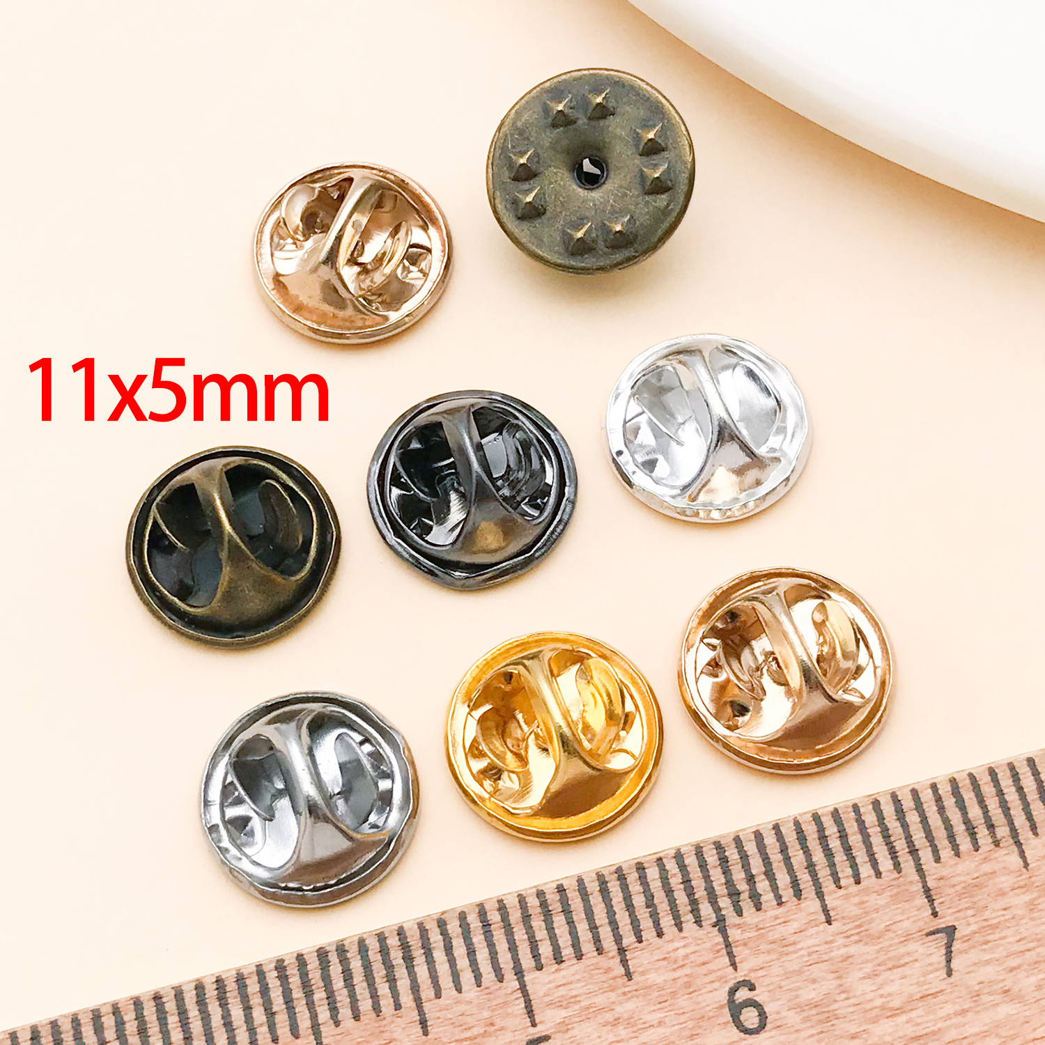 50pcs 8mm 11mm Pin+ Back Stabb - Jewelry Making Factory ulasan dan harga