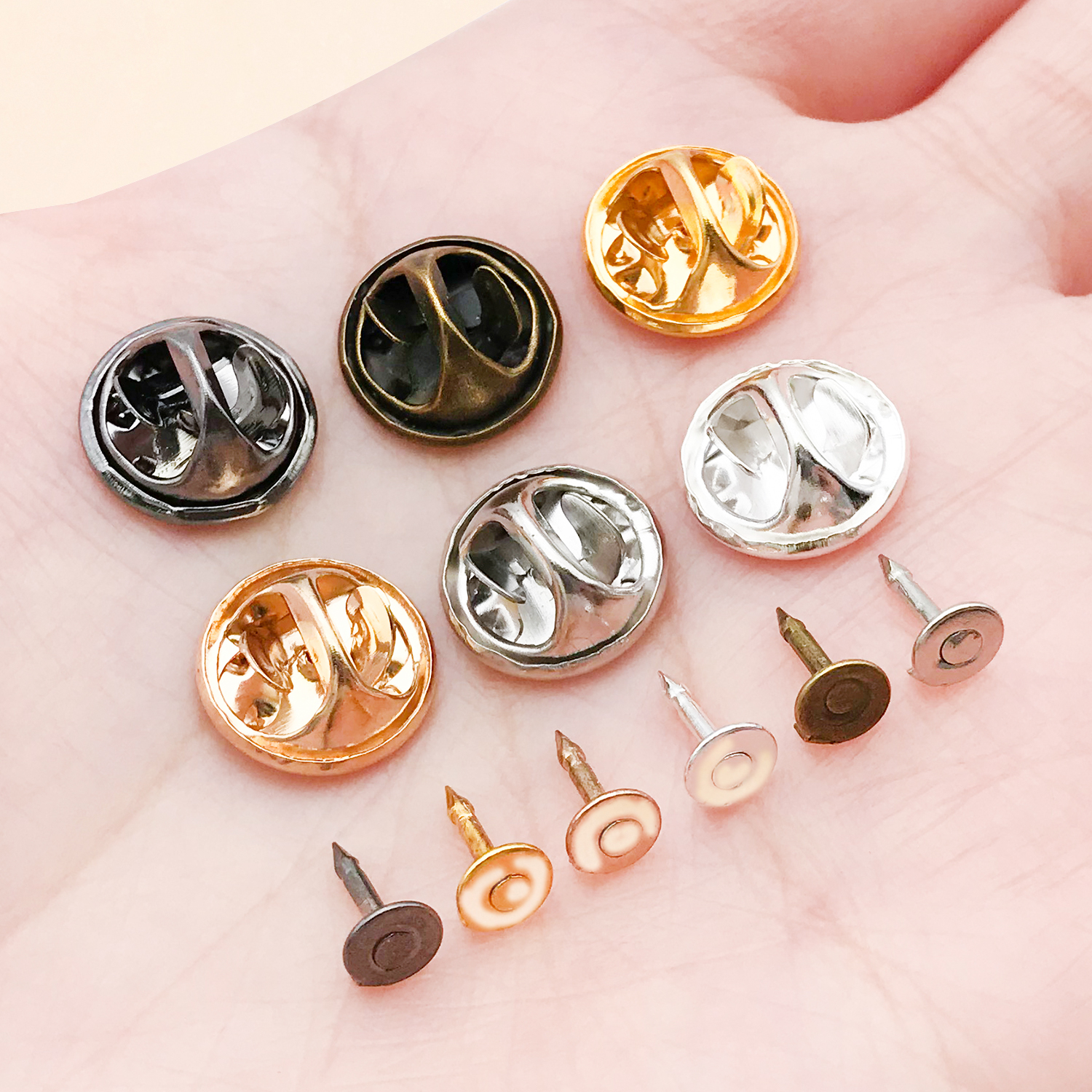 50pcs 8mm 11mm Pin+ Back Stabb - Jewelry Making Factory ulasan dan harga