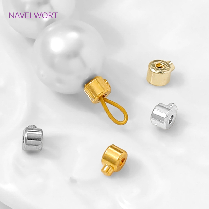18K Gold Plated Round Crimp En - Jewelry Making Light ulasan dan harga