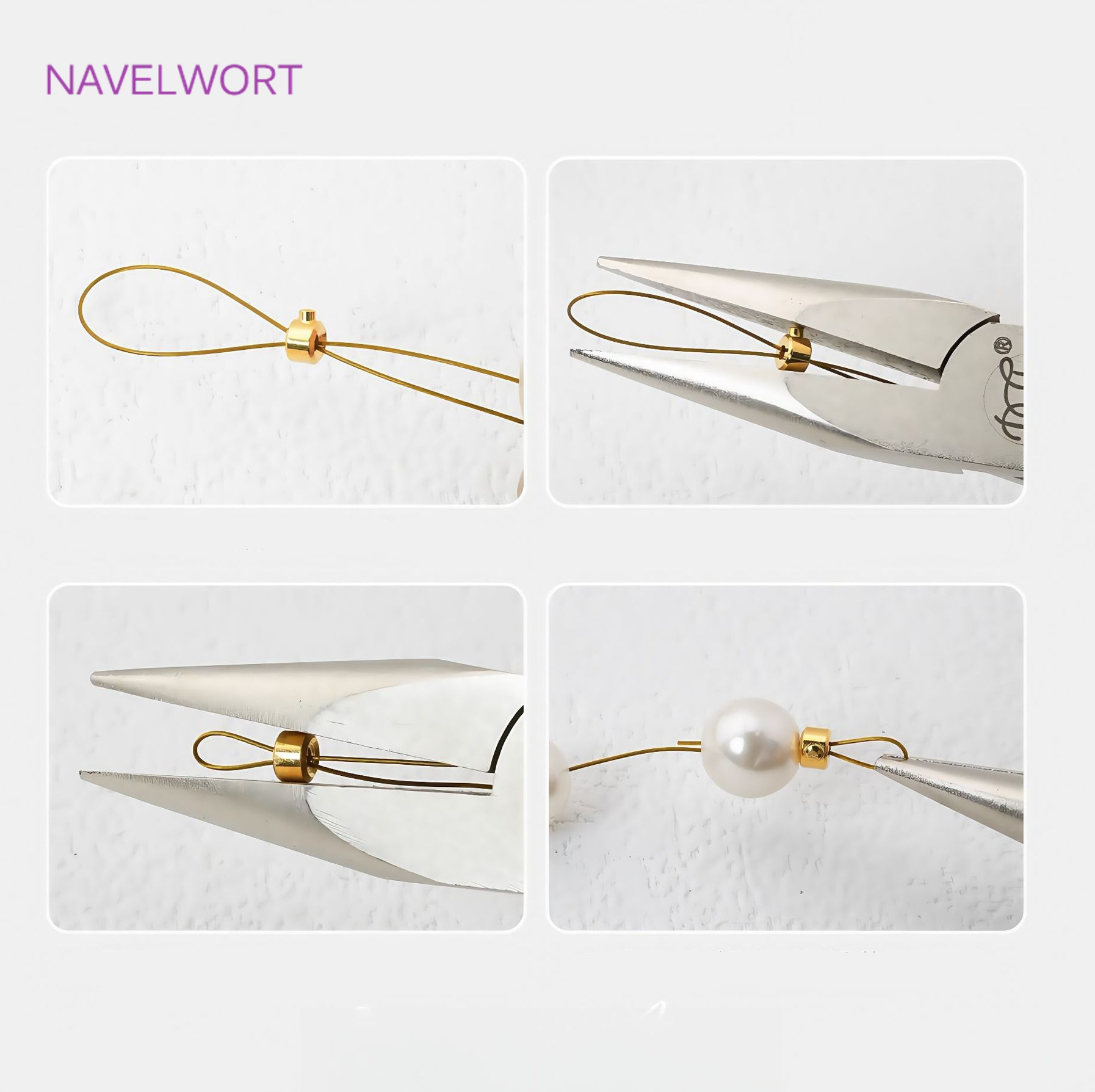 18K Gold Plated Round Crimp En - Jewelry Making Light ulasan dan harga