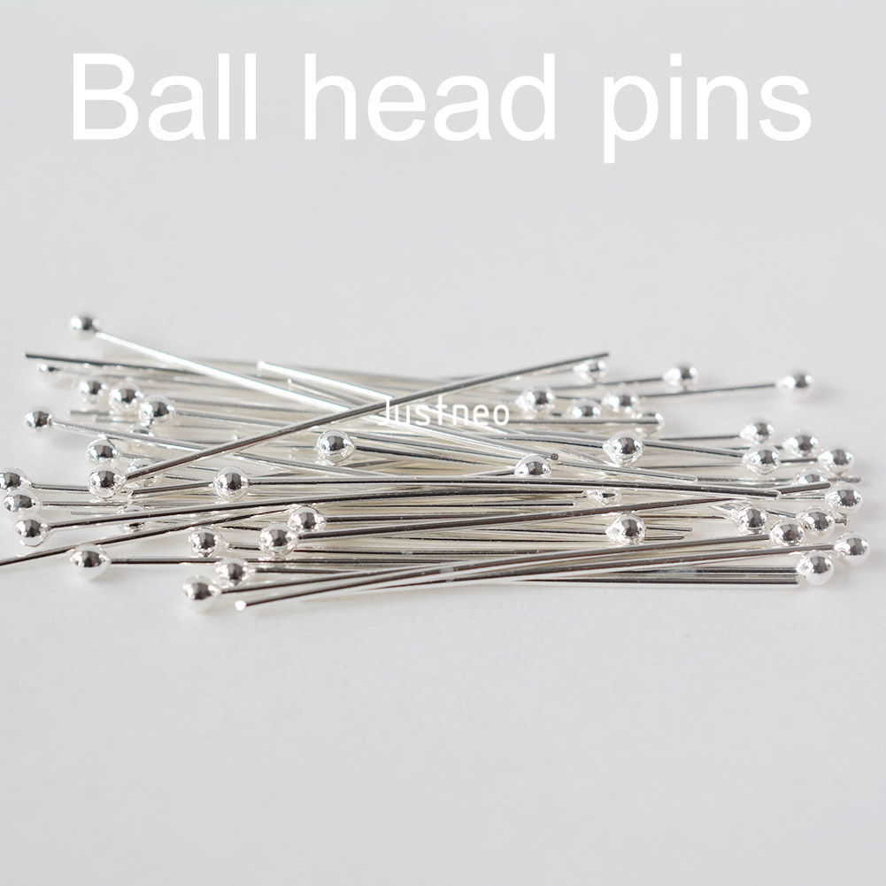 925 Sterling Silver Ball Head  - Jewelry Making Basics ulasan dan harga