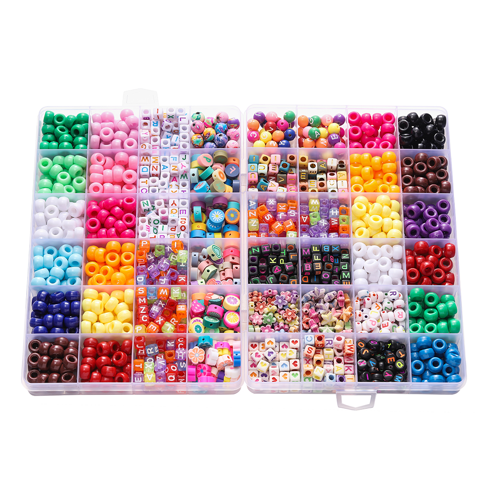 680pcs/Box Colorful Acrylic Po - Jewelry Making Basics ulasan dan harga