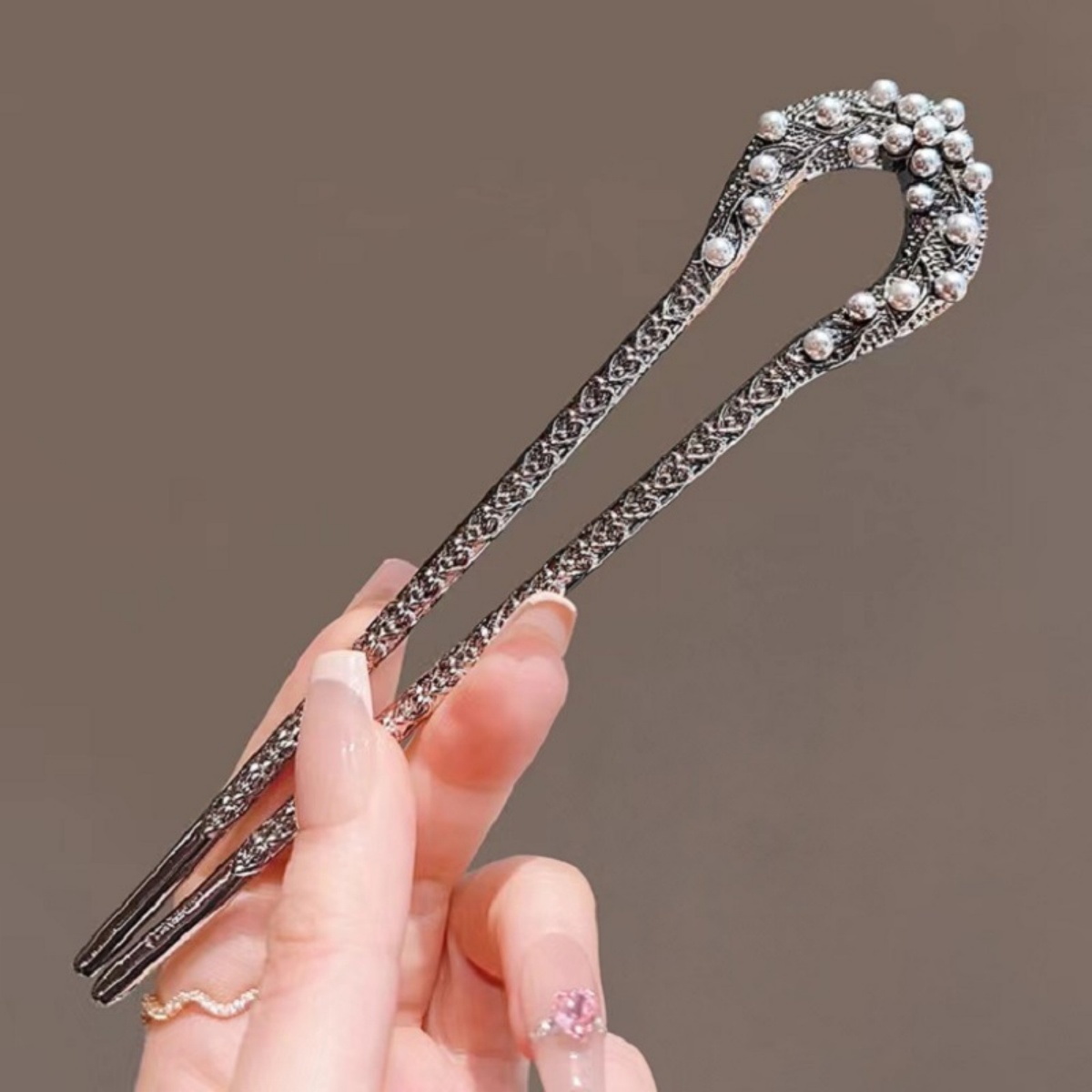 New Pearl U Shaped Hairpin For - Jewelry Making Adults ulasan dan harga