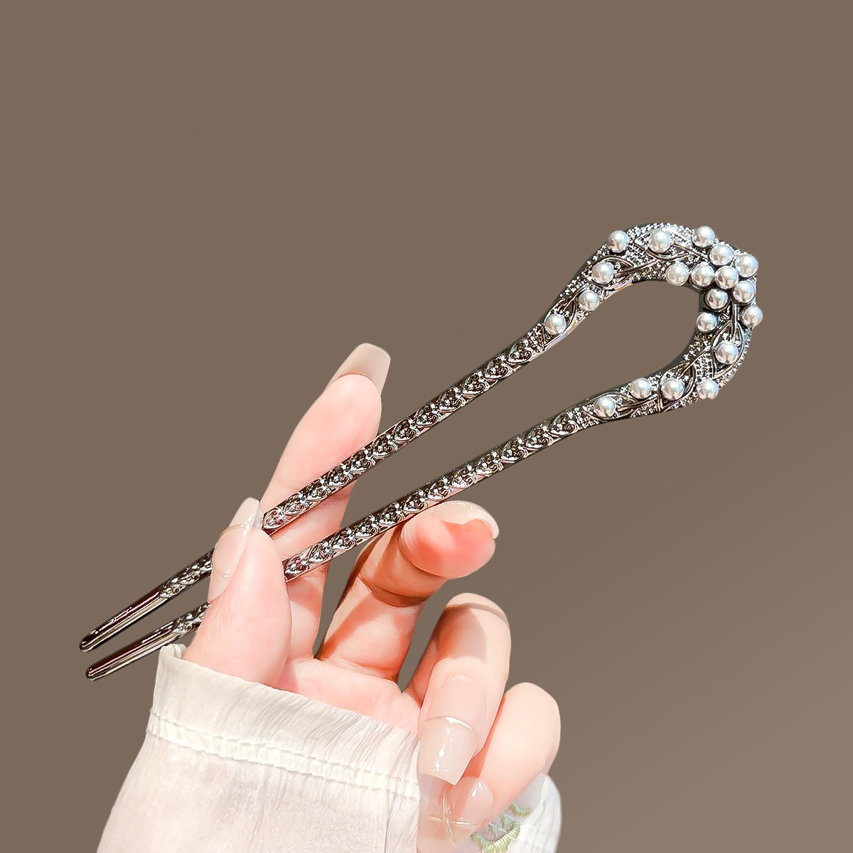 New Pearl U Shaped Hairpin For - Jewelry Making Adults ulasan dan harga